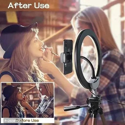 Selfie LED Ring Light, Phone Holder,7 Feet Long Stand 360 degree 1.5 meter long collar mic Kit