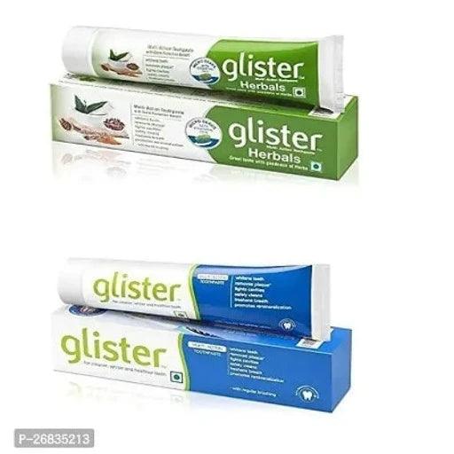 Glister Multi Action Glister Herbal Sensitivity Relief Toothpaste (40gm*2) (pack of 2) - Springkart 