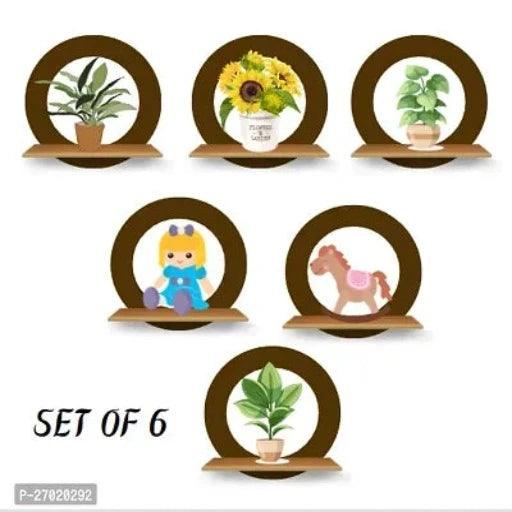 Wall Hanging circle for house decoration items pack of 6 (8X8=inch)