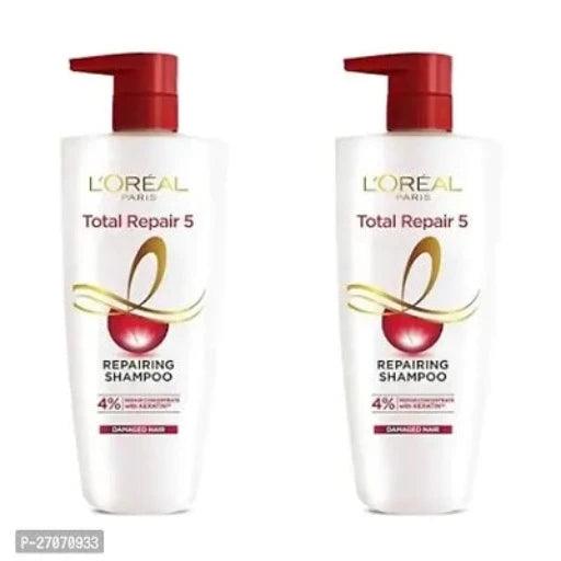 L'Oreal Paris Shampoo, For Damaged and Weak Hair, With Pro-Keratin + Ceramide, Total Repair 5, 1ltr (PACK OF 2)