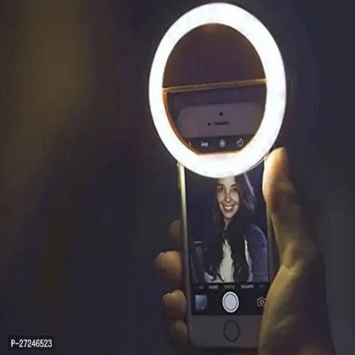 Selfie Ring Light Rechargeable Portable Clip Smart Phone Photography, Camera Video, Girl Makes up(pack of 1)