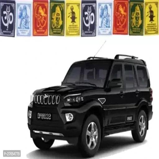 Om Namah Shivay Prayer Flags for Bike,Bicycle,Car,Home,Temple Etc Rectangle Outdoor Flag Flag (Nylon)