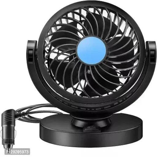 FieryFrost Single Head 12V DC Electric Car Fan for Dashboard Rotatable 360 Degree