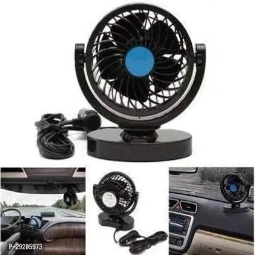 FieryFrost Single Head 12V DC Electric Car Fan for Dashboard Rotatable 360 Degree