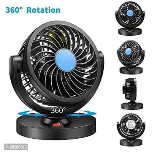 FieryFrost Single Head 12V DC Electric Car Fan for Dashboard Rotatable 360 Degree