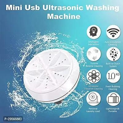 Mini Washing Machine Turbine,Ultrasonic Lightweight Turbo Washer with USB Cable