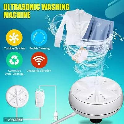 Mini Washing Machine Turbine,Ultrasonic Lightweight Turbo Washer with USB Cable