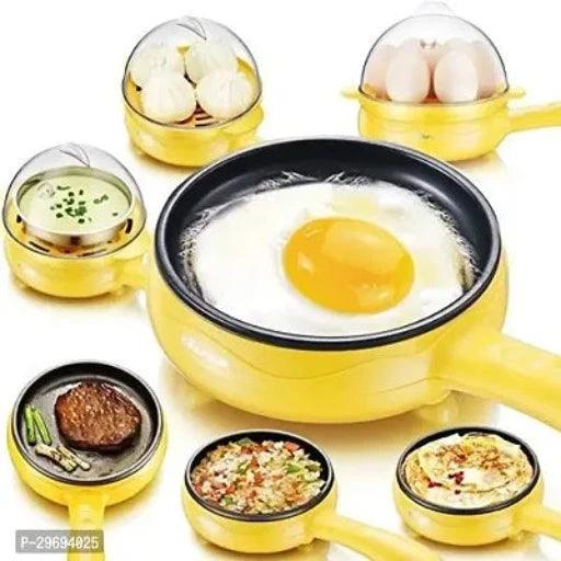 Multi Functional Mini Electric Egg Frying Pan and 7 Egg Steamer Boiler