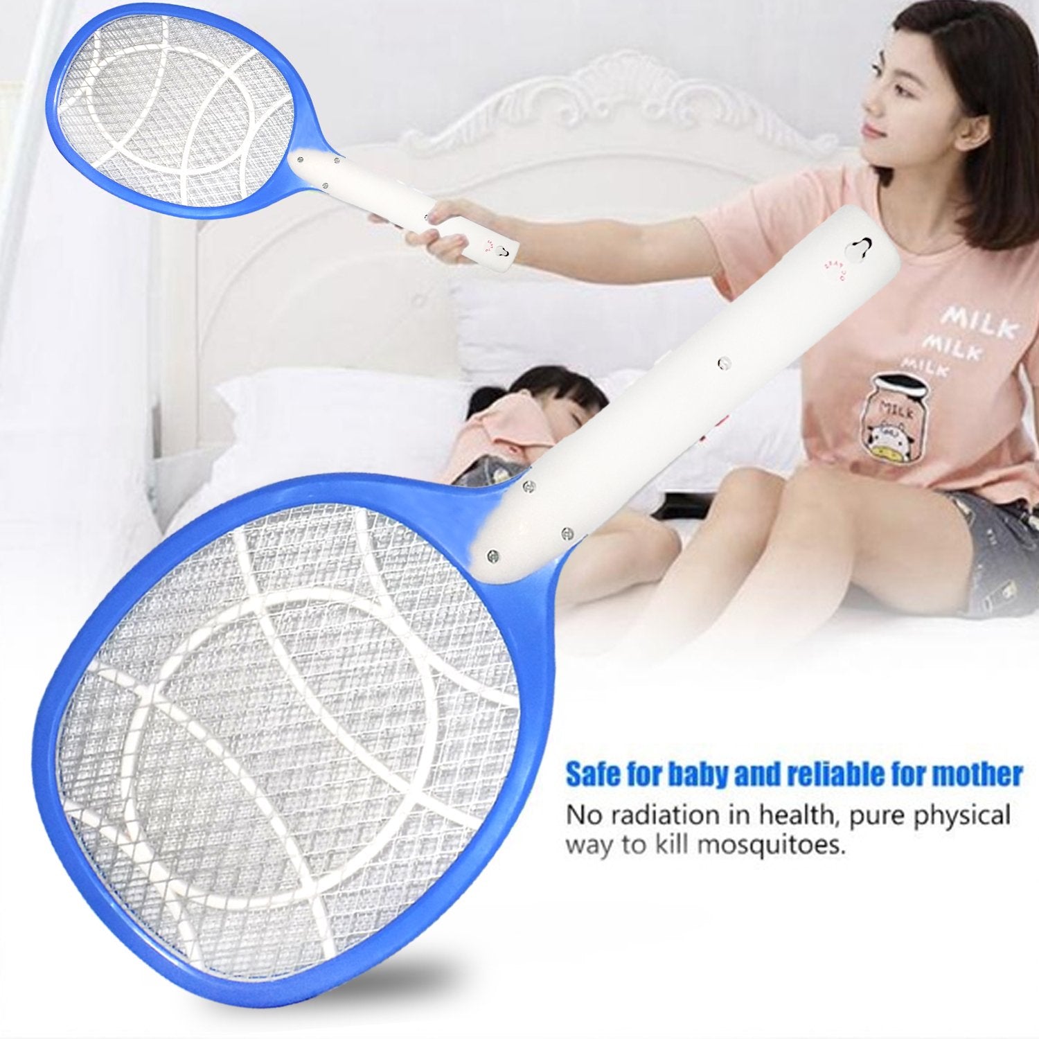 Anti Mosquito Racket - Rechargeable Insect Killer Bat - Springkart 