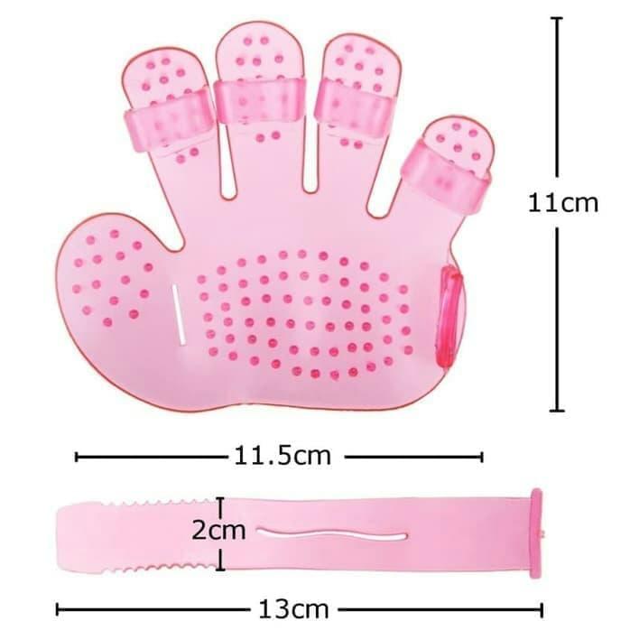 172 Rubber Pet Cleaning Massaging Grooming Glove Brush - Springkart 