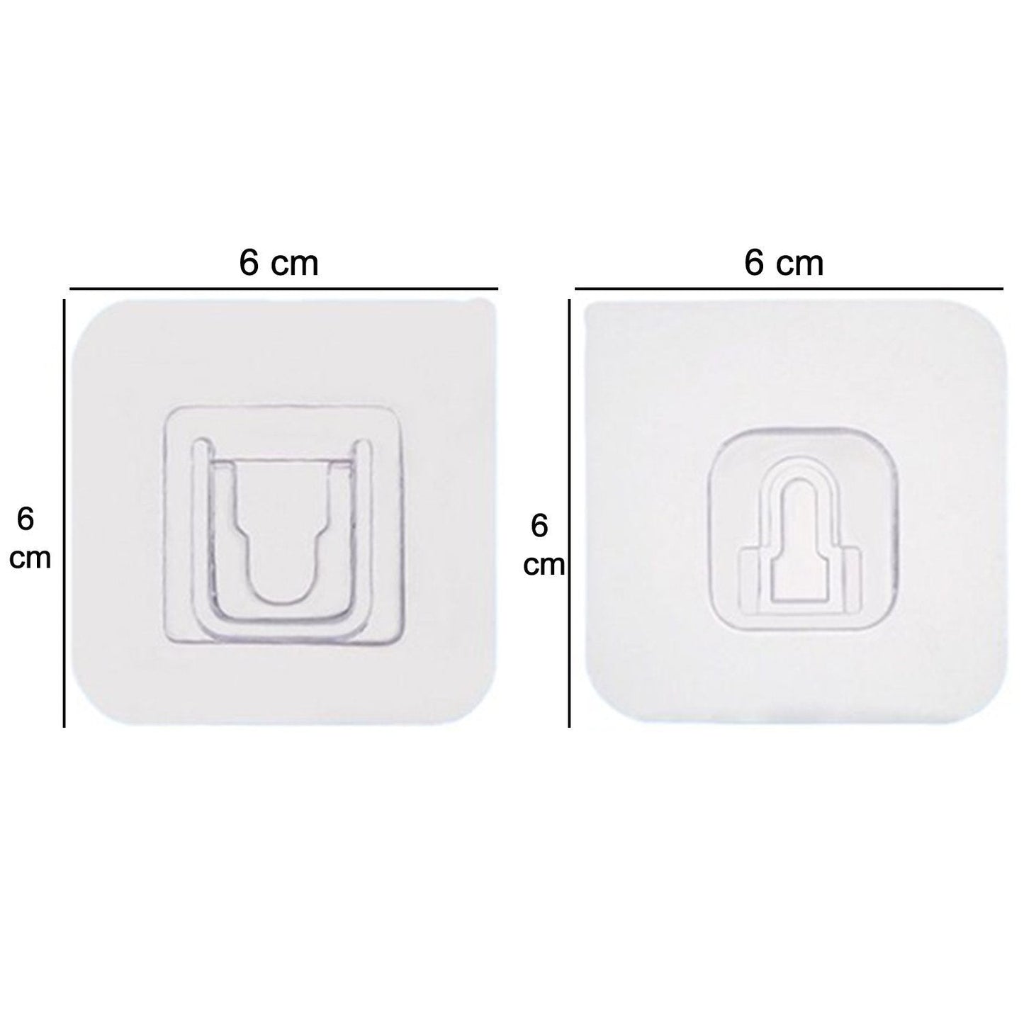 Magic Adhesive Plastic Wall Hooks Heavy Duty Hooks (Pack of 20) - Springkart 
