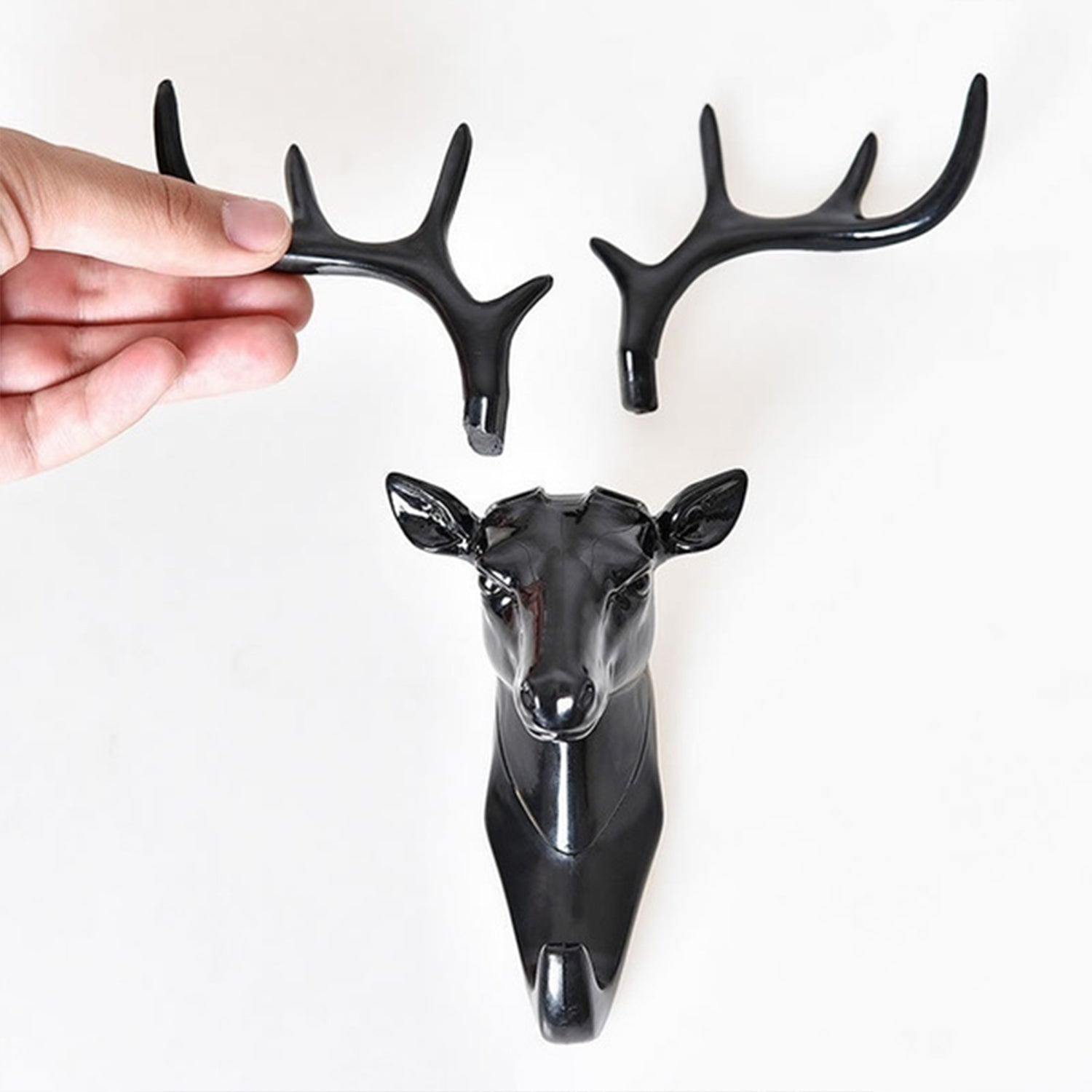 Deer Head Self Adhesive Wall Door Hook Hanger - Springkart 