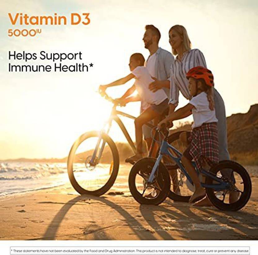Doctor's Best Vitamin D3 5,000 IU for Healthy Bones, Teeth, Heart and Immune Support, Non-GMO (360 Tablets)