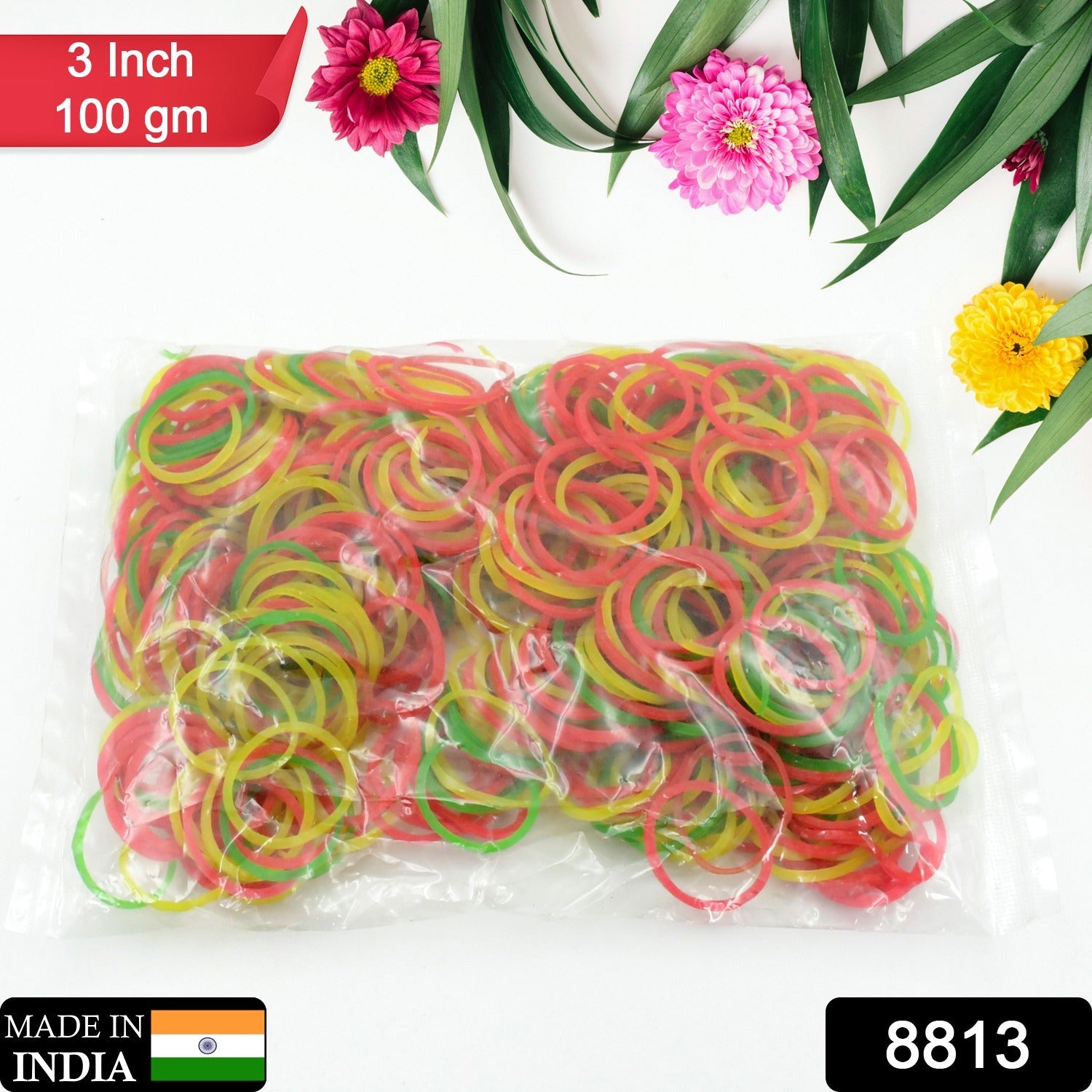 Strong & Reusable Rubber Bands: Multicolor for Office, Home & School - Springkart 