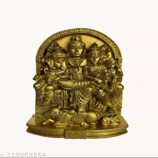 Lord Shiva Family Polystone Statue Idol - Springkart 