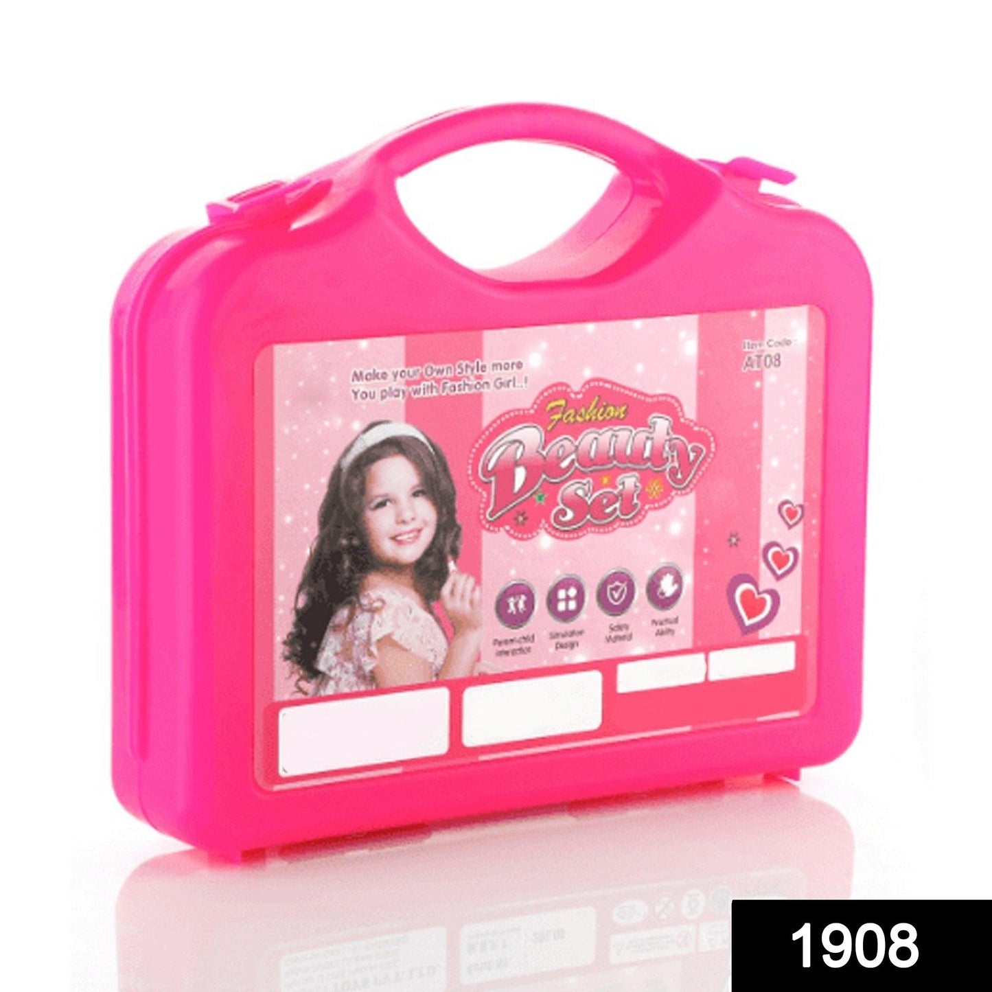 Beauty Make up Set for Kids Girls with Fold-able Suitcase (Multicolour) - Springkart 