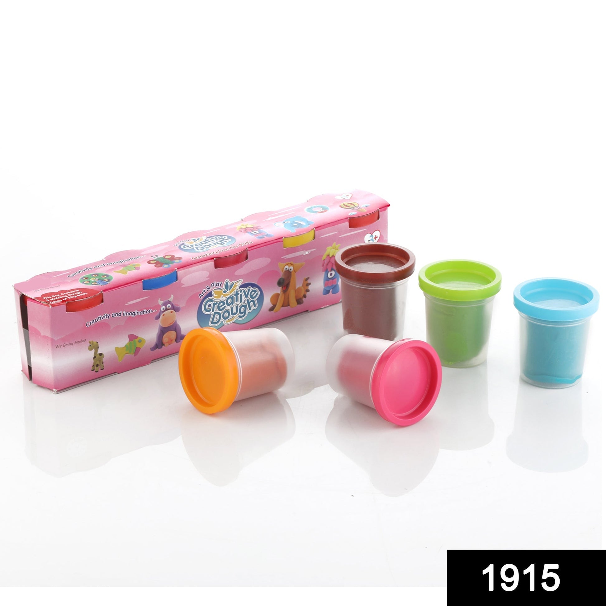 Non-Toxic Creative 50 Dough Clay 5 Different Colors (Pack of 5 Pcs) - Springkart 