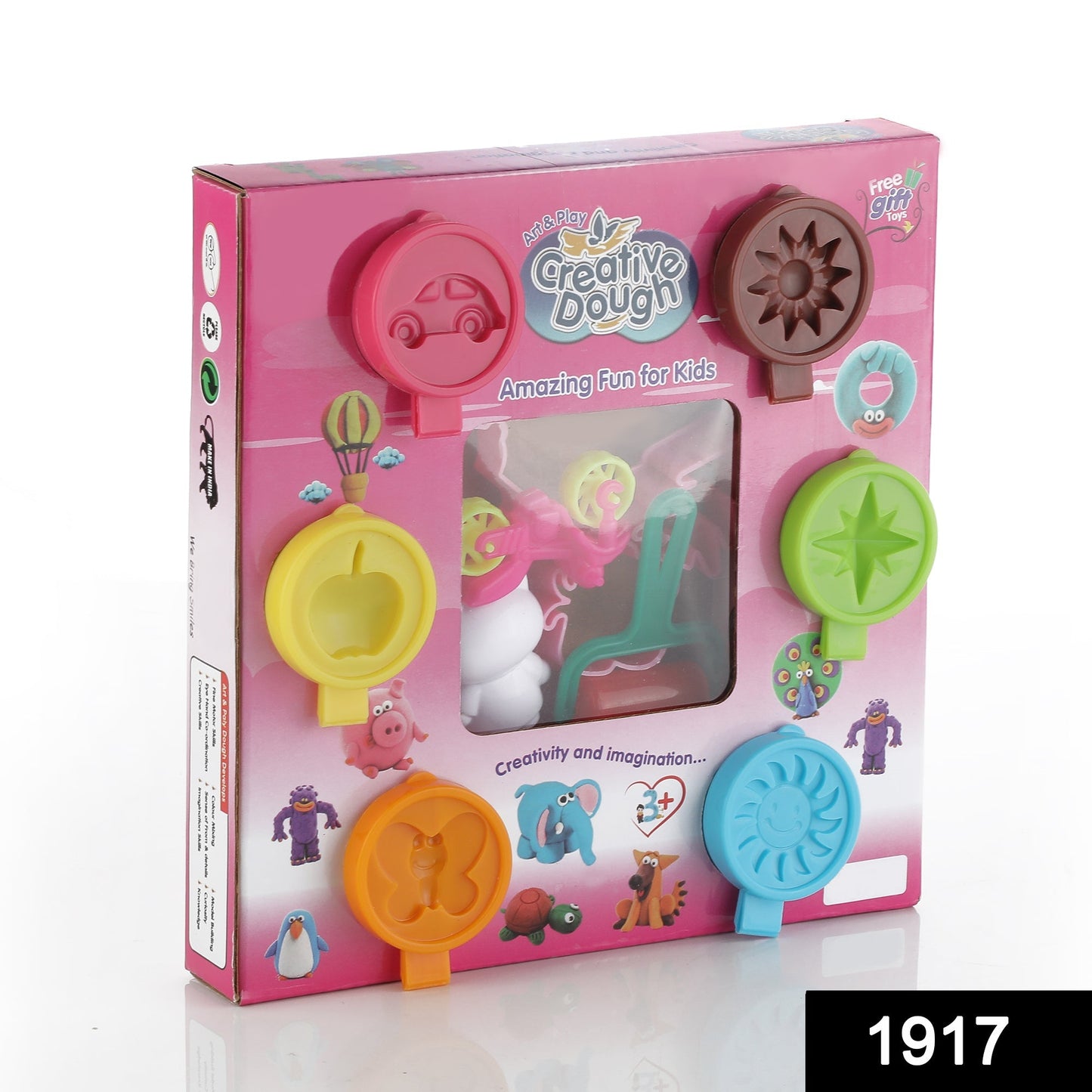 Non-Toxic Creative 30 Dough Clay 5 Different Colors, (Pack of 6 Pcs) - Springkart 