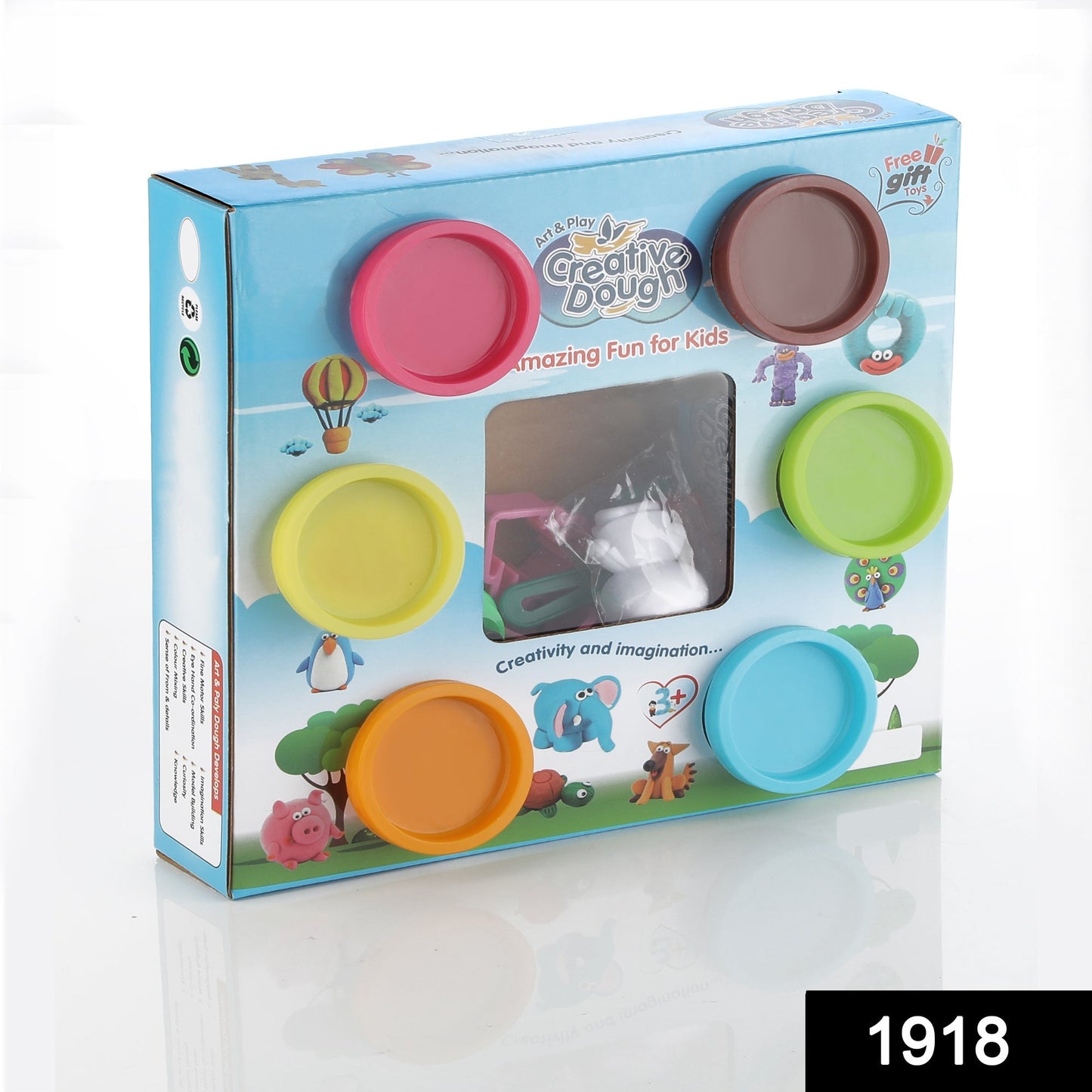 Non-Toxic Creative 50 Dough Clay Mould 5 Different Colors, (Pack of 6 Pcs) - Springkart 