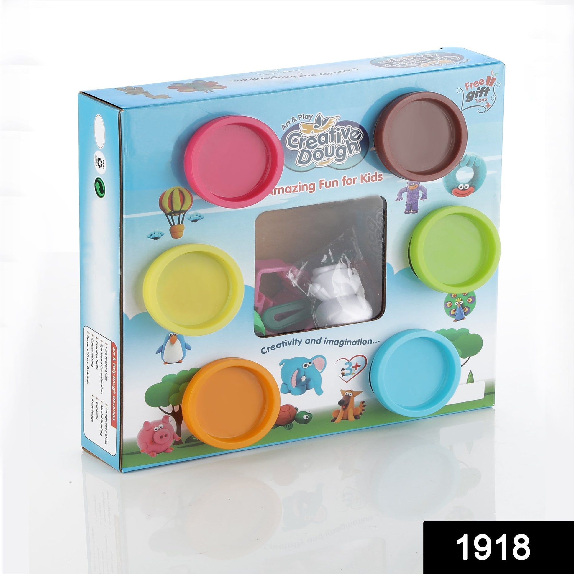 Non-Toxic Creative 50 Dough Clay Mould 5 Different Colors, (Pack of 6 Pcs) - Springkart 