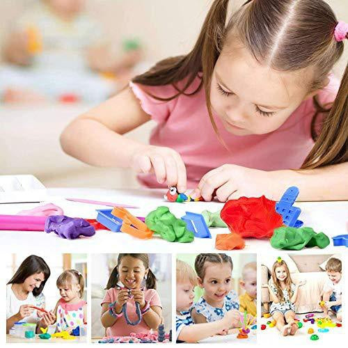 Non-Toxic Creative 50 Dough Clay Mould 5 Different Colors, (Pack of 6 Pcs) - Springkart 