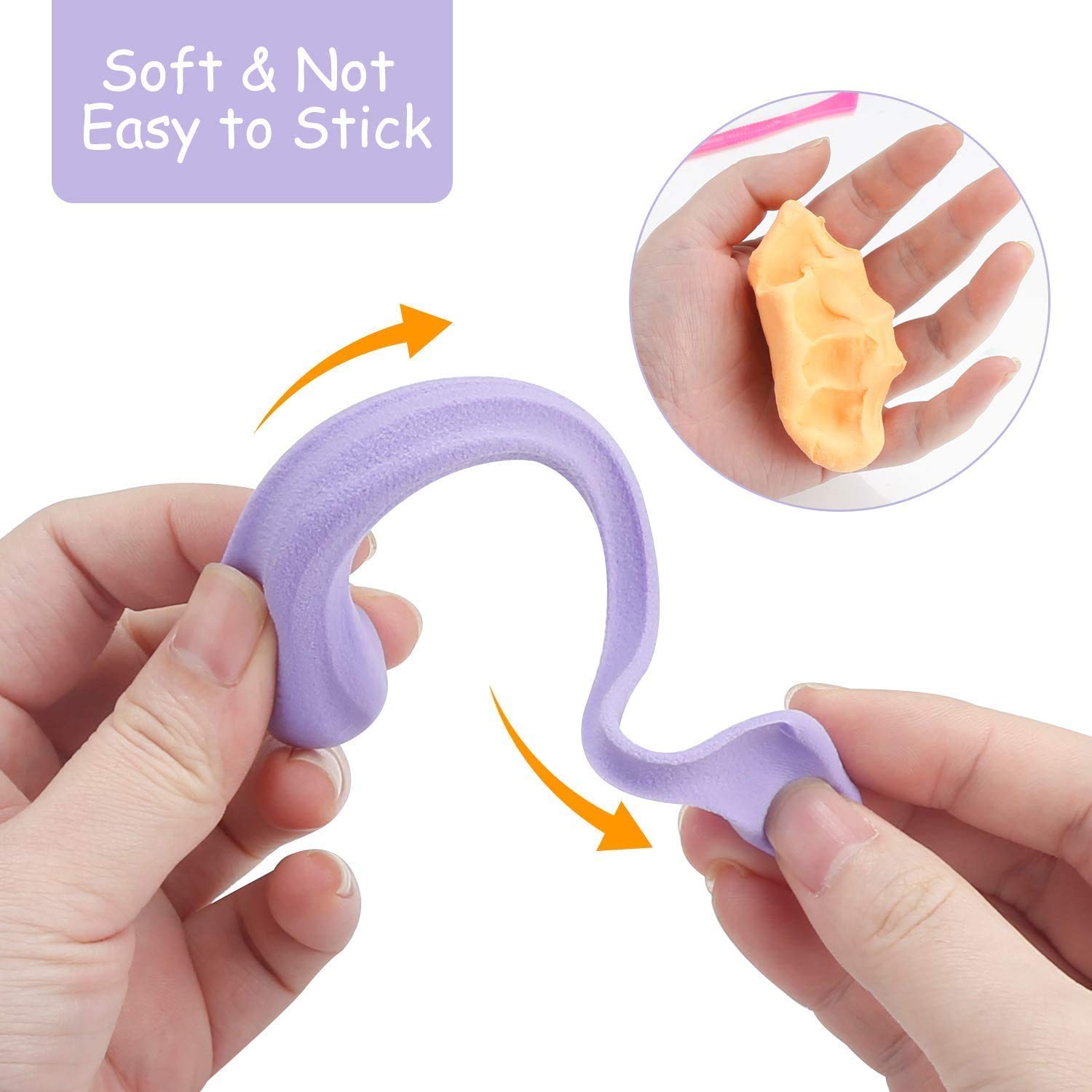Non-Toxic Creative 50 Dough Clay Mould 5 Different Colors, (Pack of 6 Pcs) - Springkart 