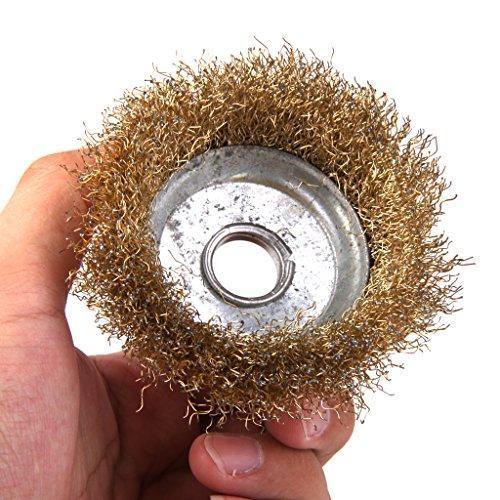 194 Wire Wheel Cup Brush (Gold) - Springkart 