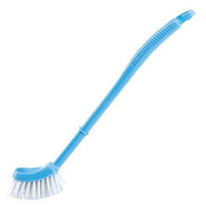 Single Sided Bristle Plastic Toilet Cleaning Brush - Springkart 