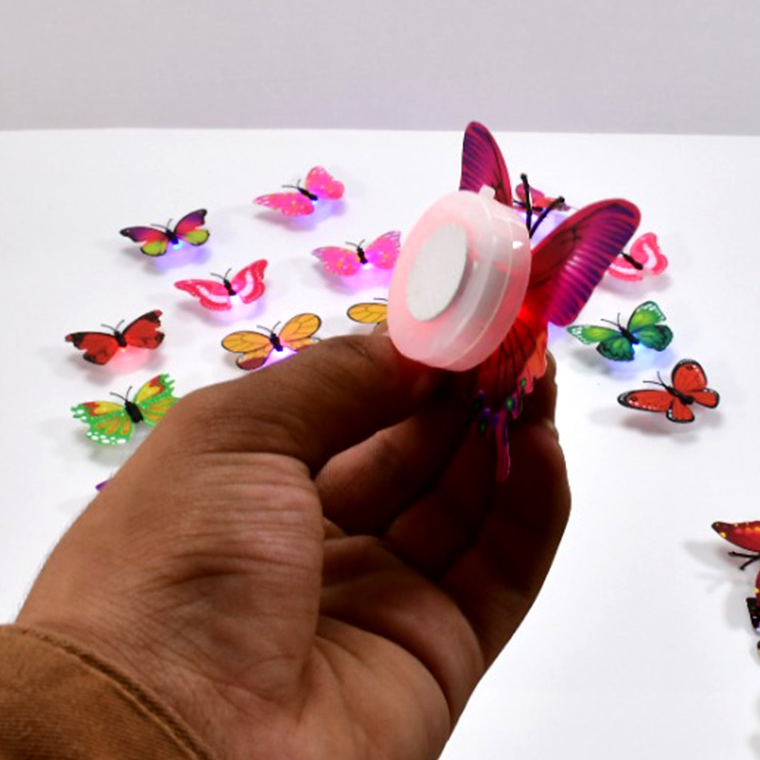 6497 Butterfly 3d Night Lamp Comes With 3d Illusion Design Suitable For Drawing Room Lobby. (Pack Of 50) - Springkart 