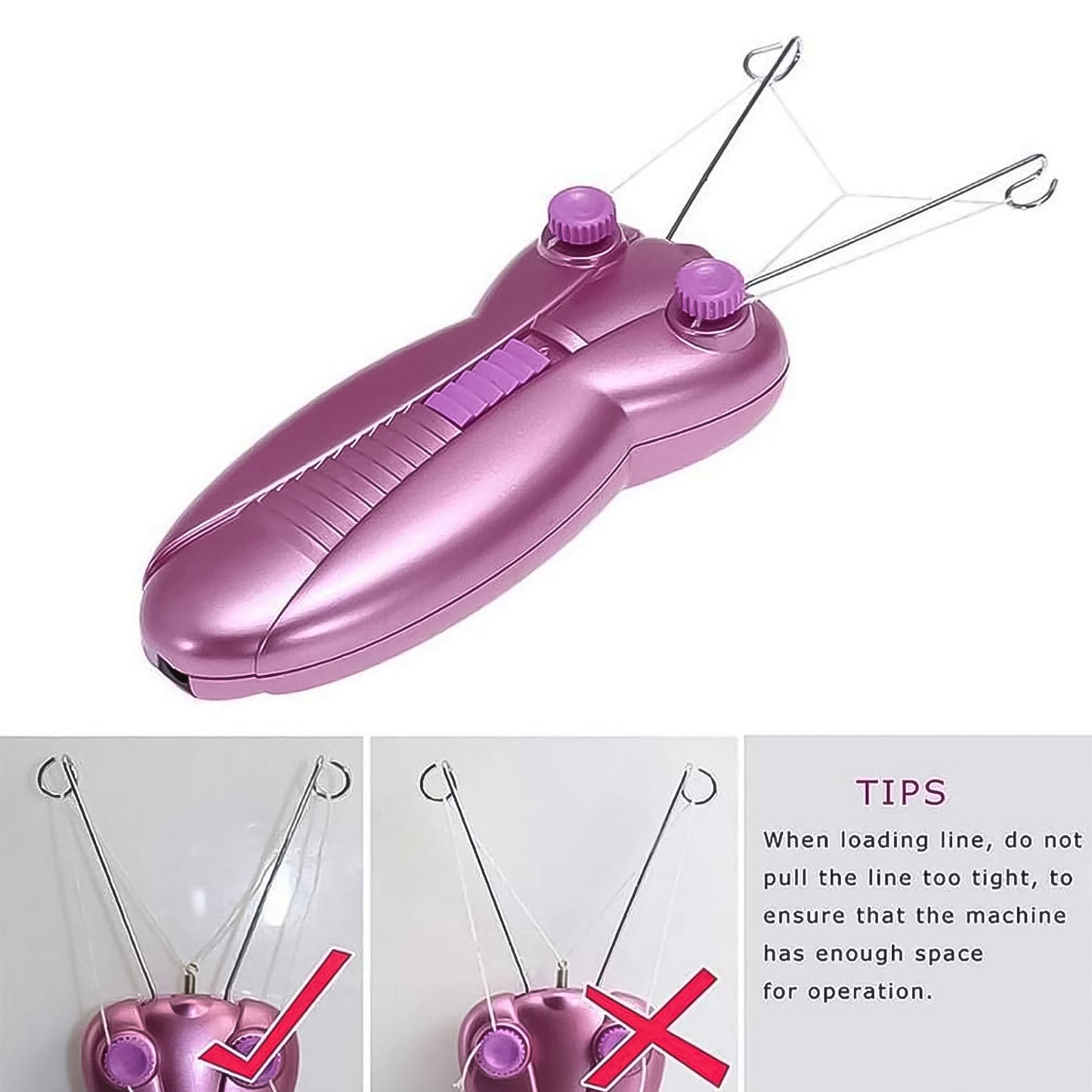 Electric Facial Hair Remover Machine (1 Set) - Springkart 