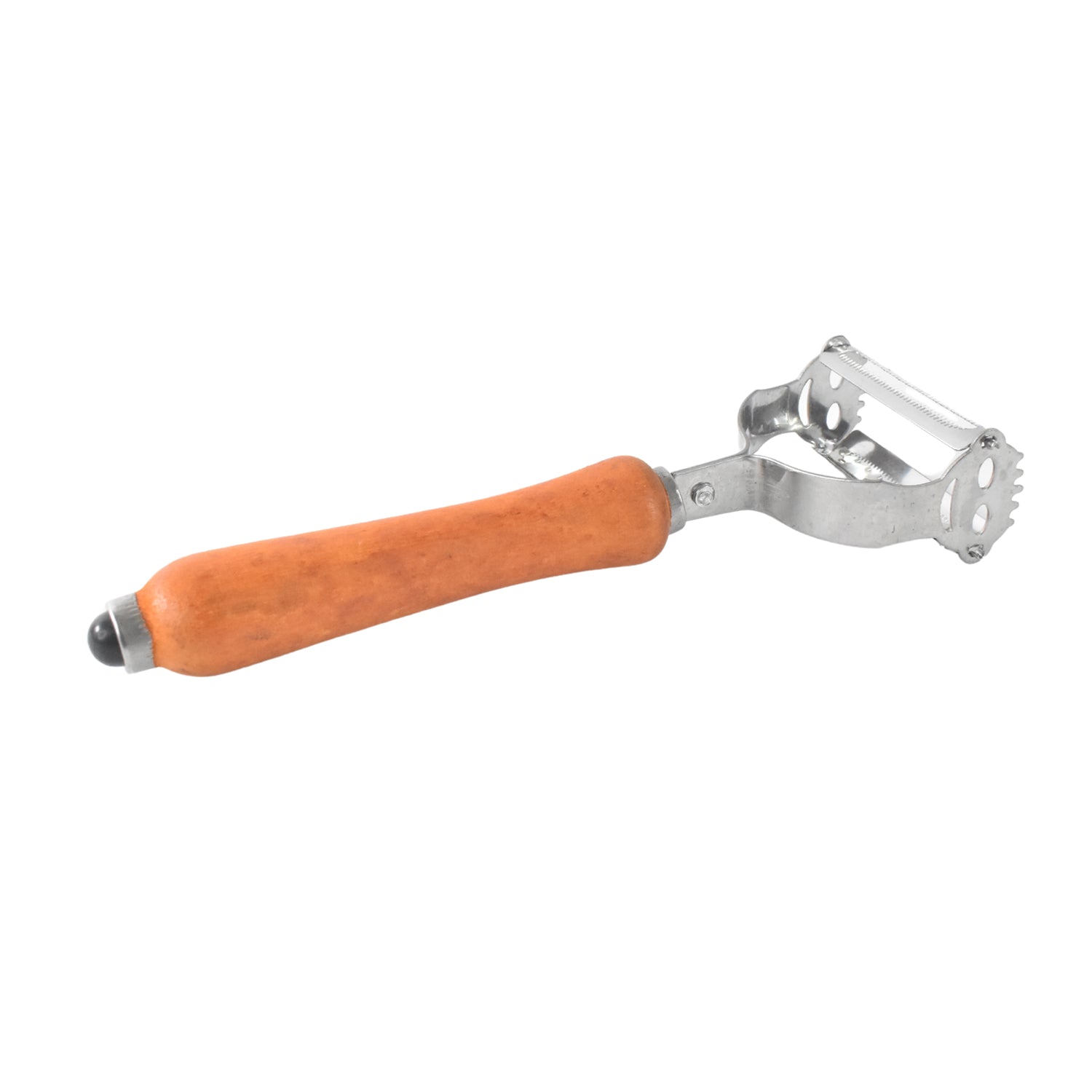 Vegetable And Fruit Peeler With Wooden Handle (1 Pc) - Springkart 