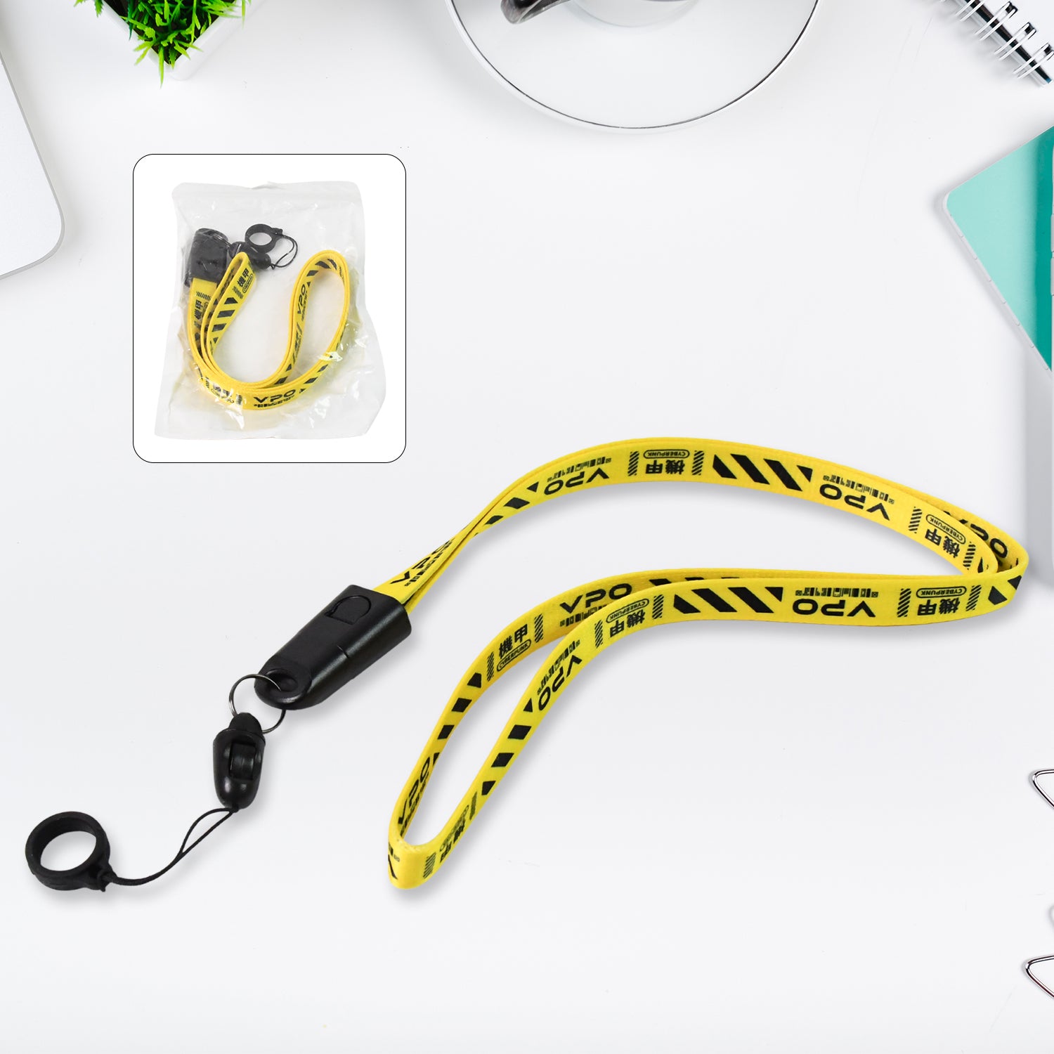2 In 1 Lanyard Strap Usb Charging Cable (1 Pc) - Springkart 