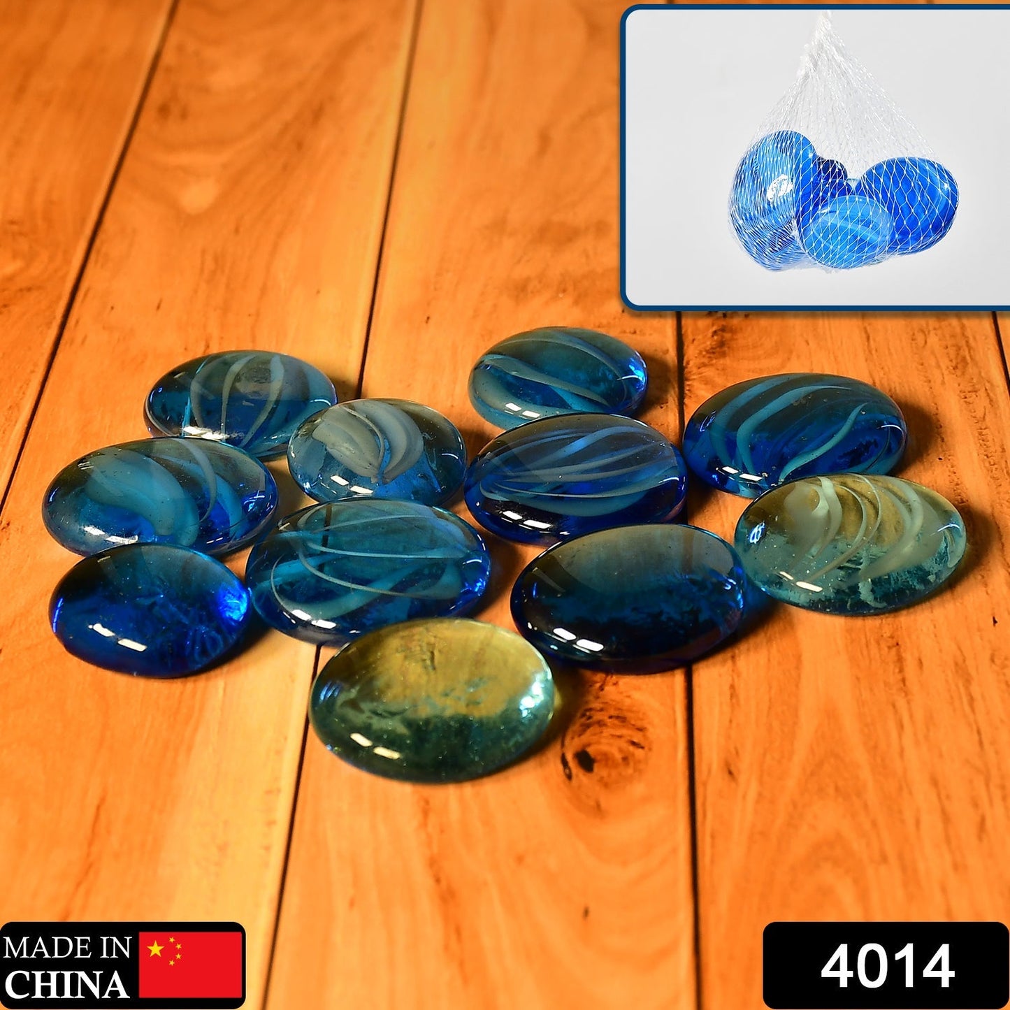 Glass Gem Stone, Flat Round Marbles Pebbles for Vase Fillers, Attractive pebbles for Aquarium Fish Tank. - Springkart 