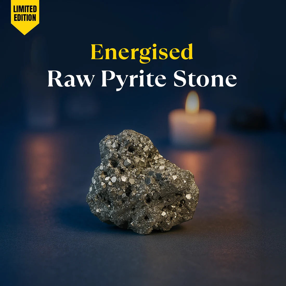 Energised Raw Pyrite Stone - 10x Stronger