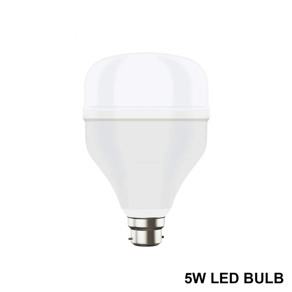 High-Power 5 W LED Light Bulb, Brightness LED Bulb White, General Lighting Bulb, Energy Saver Superior Light , LED Bulb, Cool White For every room: bedroom, living room, kitchen, garage, bathroom (5 Watt) - Springkart 