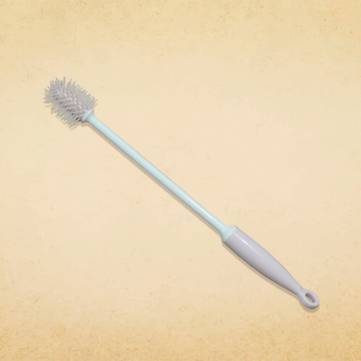 Silicone bottle brush for cleaning vases and bottles