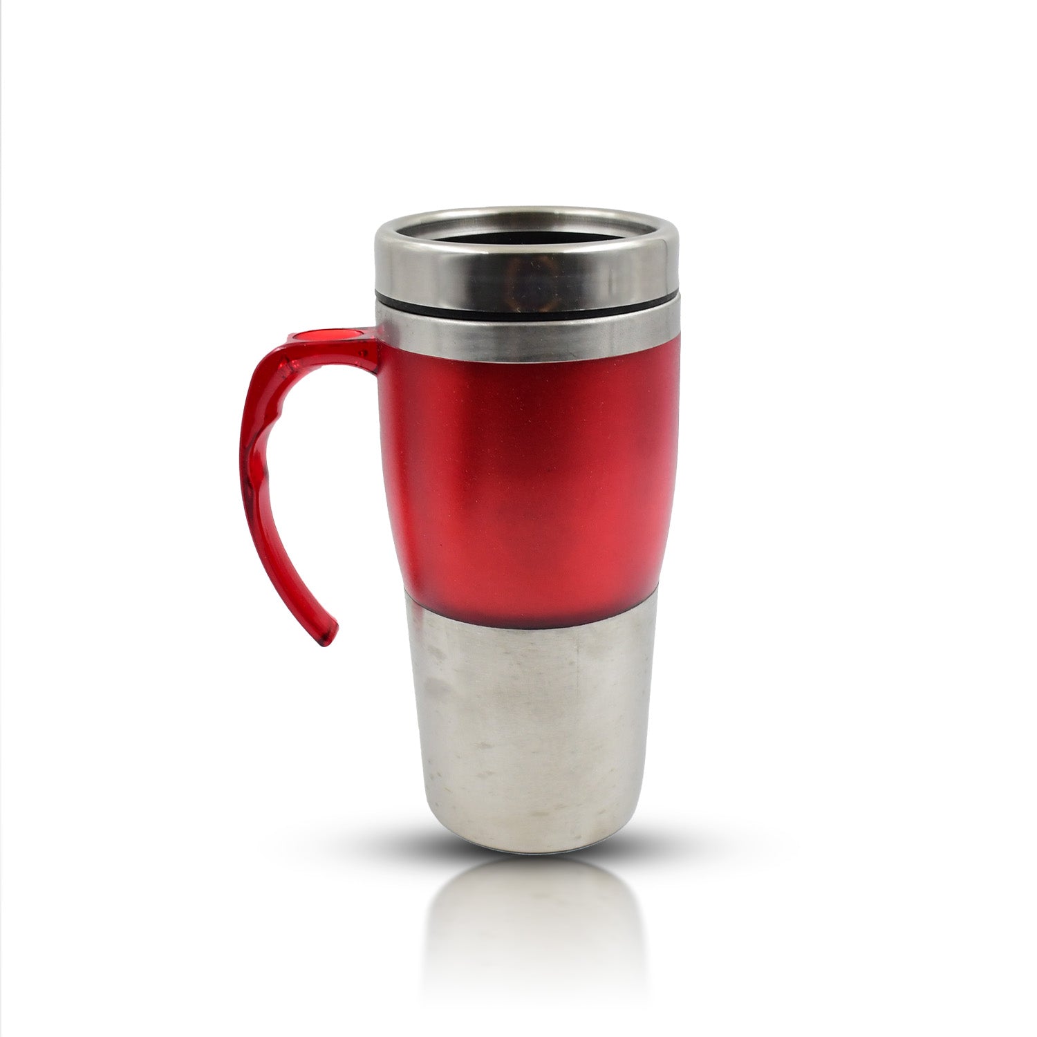 High Quality Stainless Steel Vacuum Glass Insulated Glass Coffee Cups Double Walled Travel Mug, Car Coffee Mug (With Lid & Handle / 1 Pc) - Springkart 