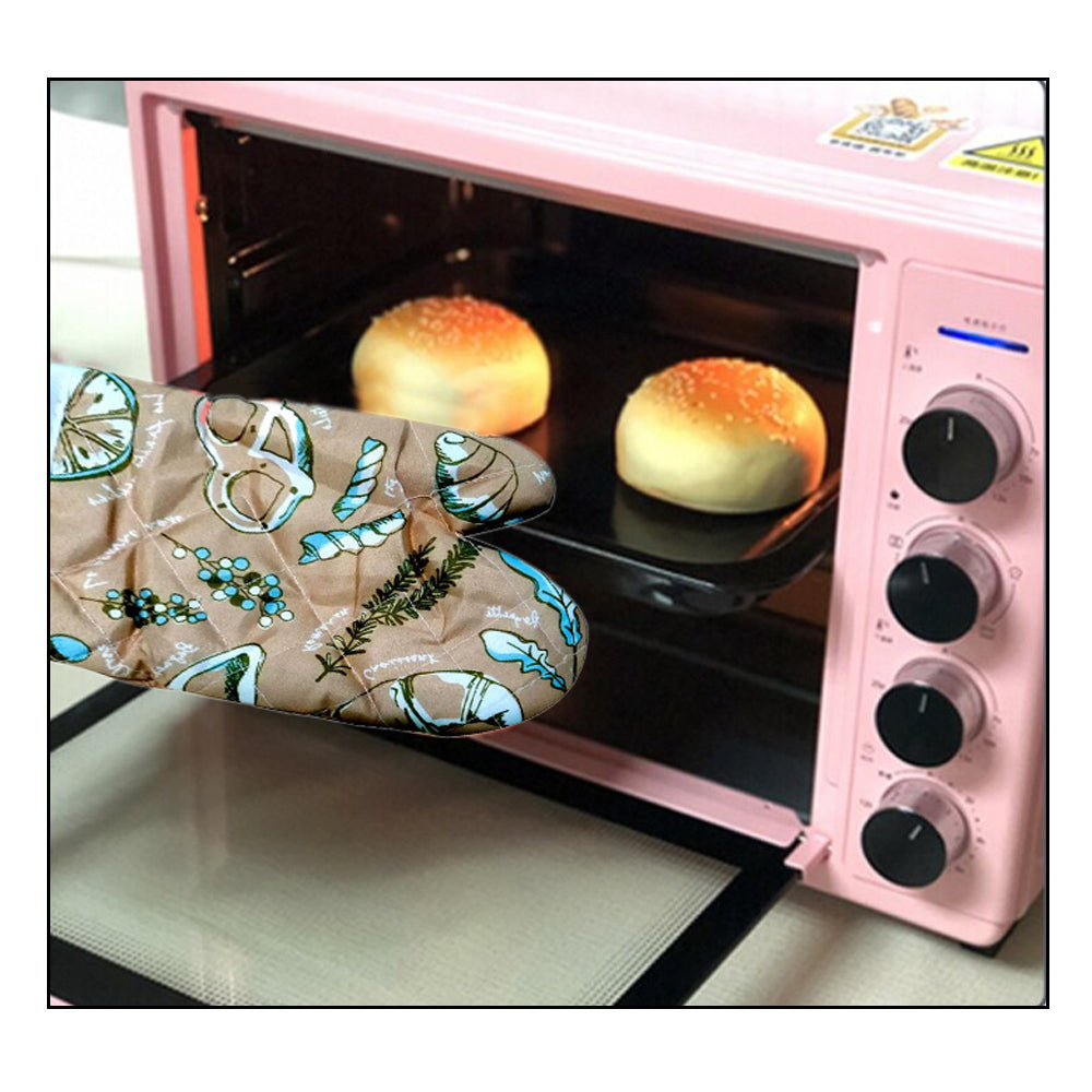Heat Resistant Non-Slip Oven Mitts / Gloves (1pc) - Springkart 