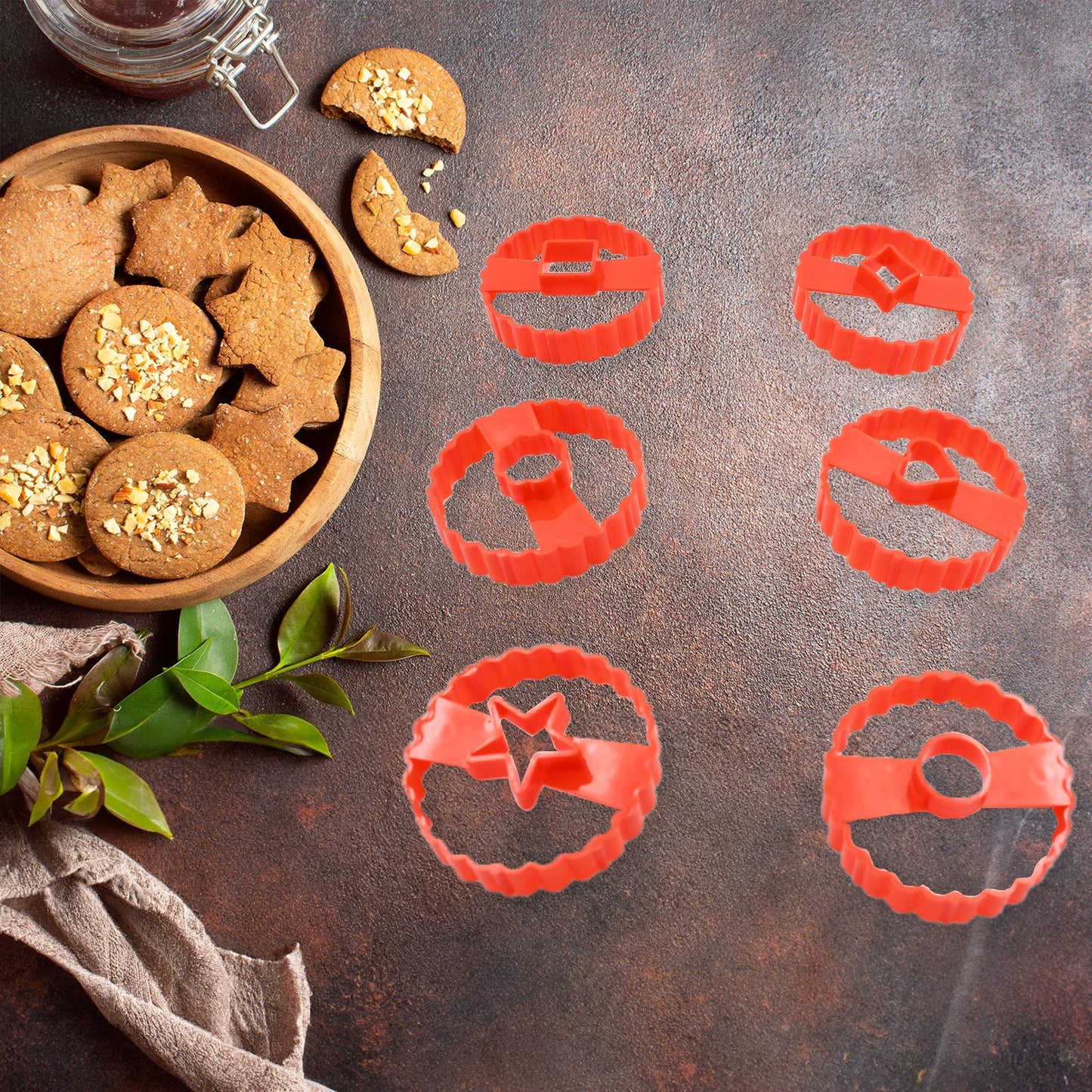 Cookie Cutters Set Plastic Easter Biscuit Cutting Tool for DIY Cake Decoration Fondant Biscuit Cookie Pastry Sandwich (6 Pc Set ) - Springkart 