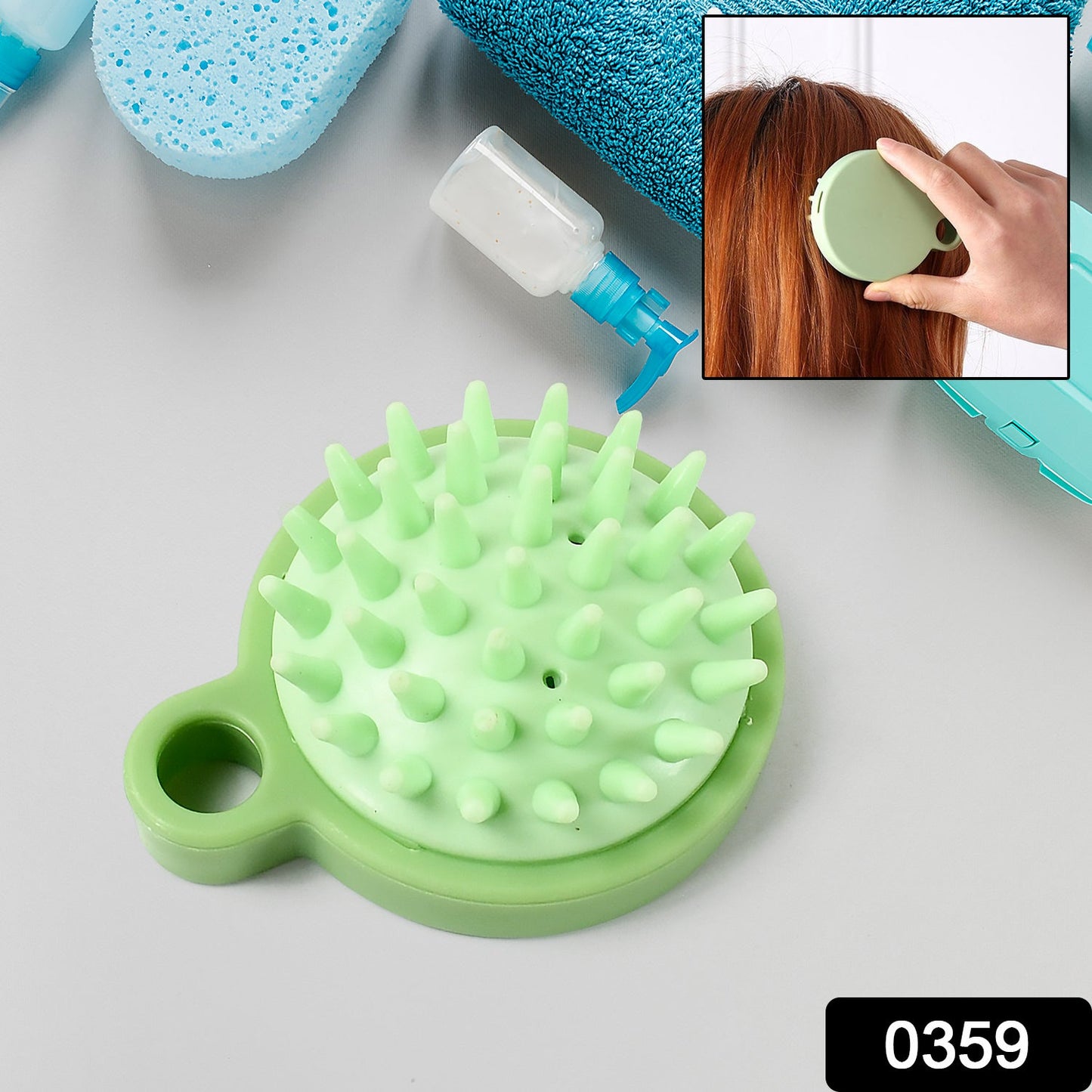 Comb Scalp Massage Brush, Hair brush, Hair Comb, Shower Brush, Bath Massage Brush, Small Portable Brush Washable Massage Comb Bath Shampoo Massages Effectively Remove Loose Short Hair - Springkart 