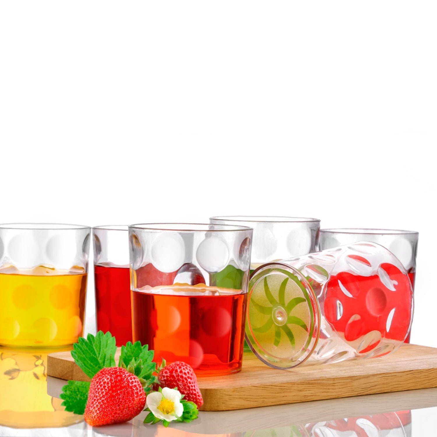 Multi Purpose Unbreakable Drinking Glass (Set of 6 Pieces) (300ml) - Springkart 
