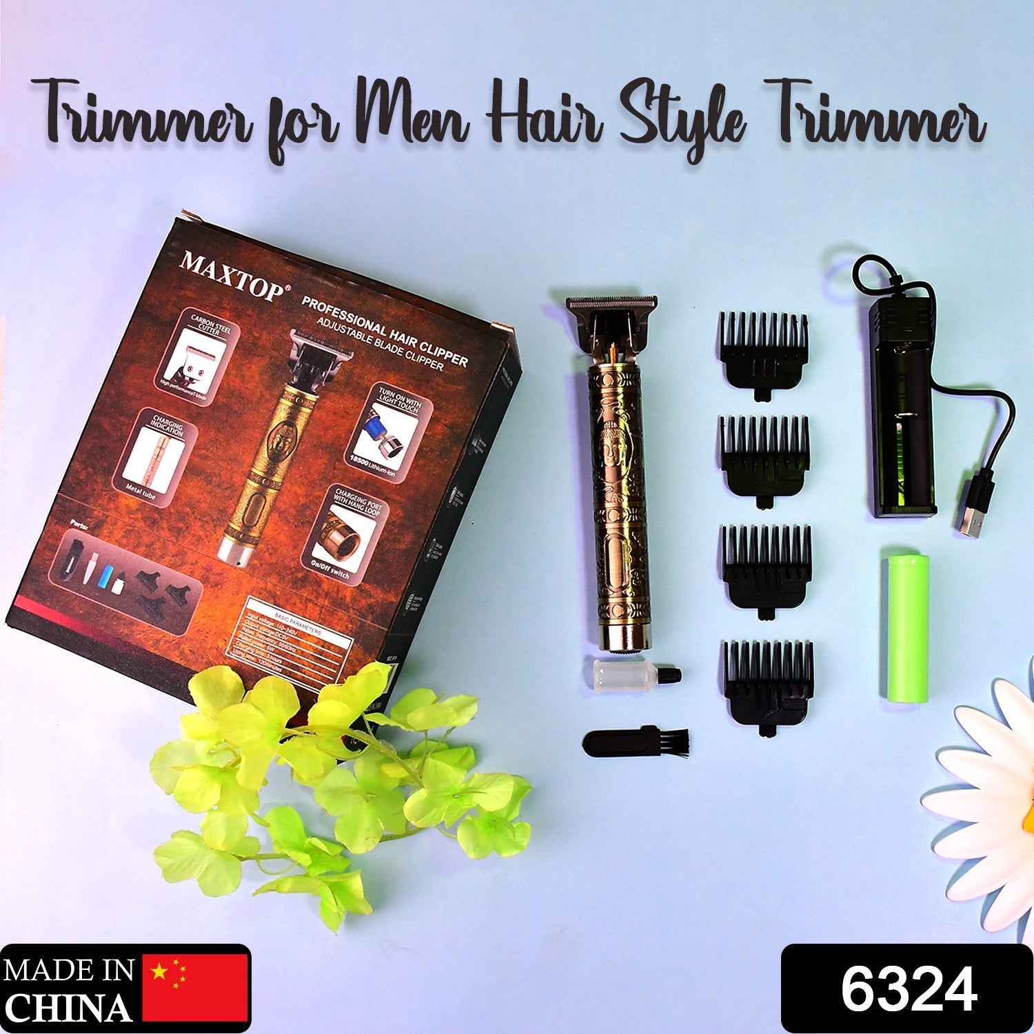 Hair Trimmer for Men Hair Style Trimmer, Professional Hair Clipper, Adjustable Blade Clipper & Shaver for Men - Springkart 