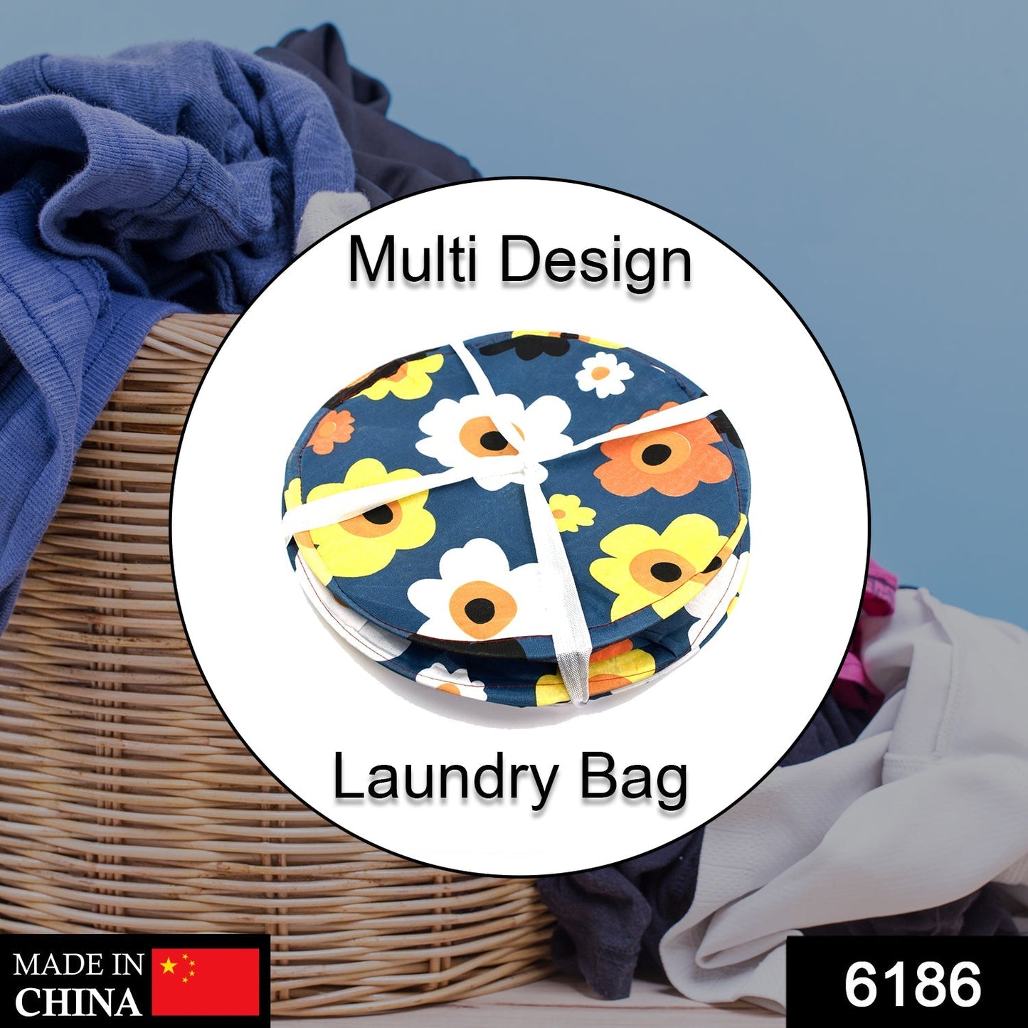 Canvas Laundry Bag, Toy Storage, Laundry Storage - Springkart 