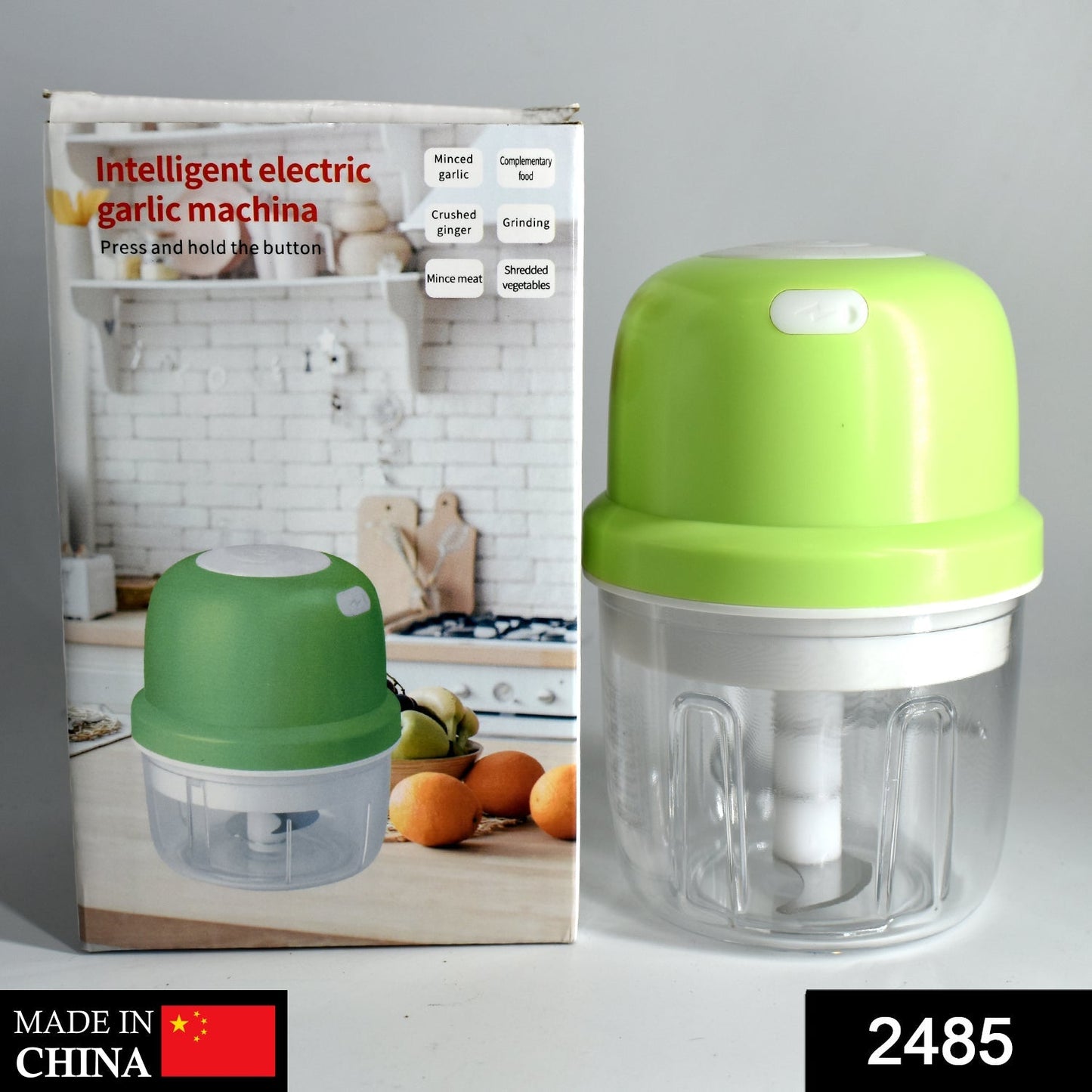 Portable USB Rechargeable Electric Chopper Fruit Vegetable Onion Chopper Garlic Chopper - Springkart 