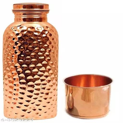 Pure Copper Bottle and copper Glass - Springkart 