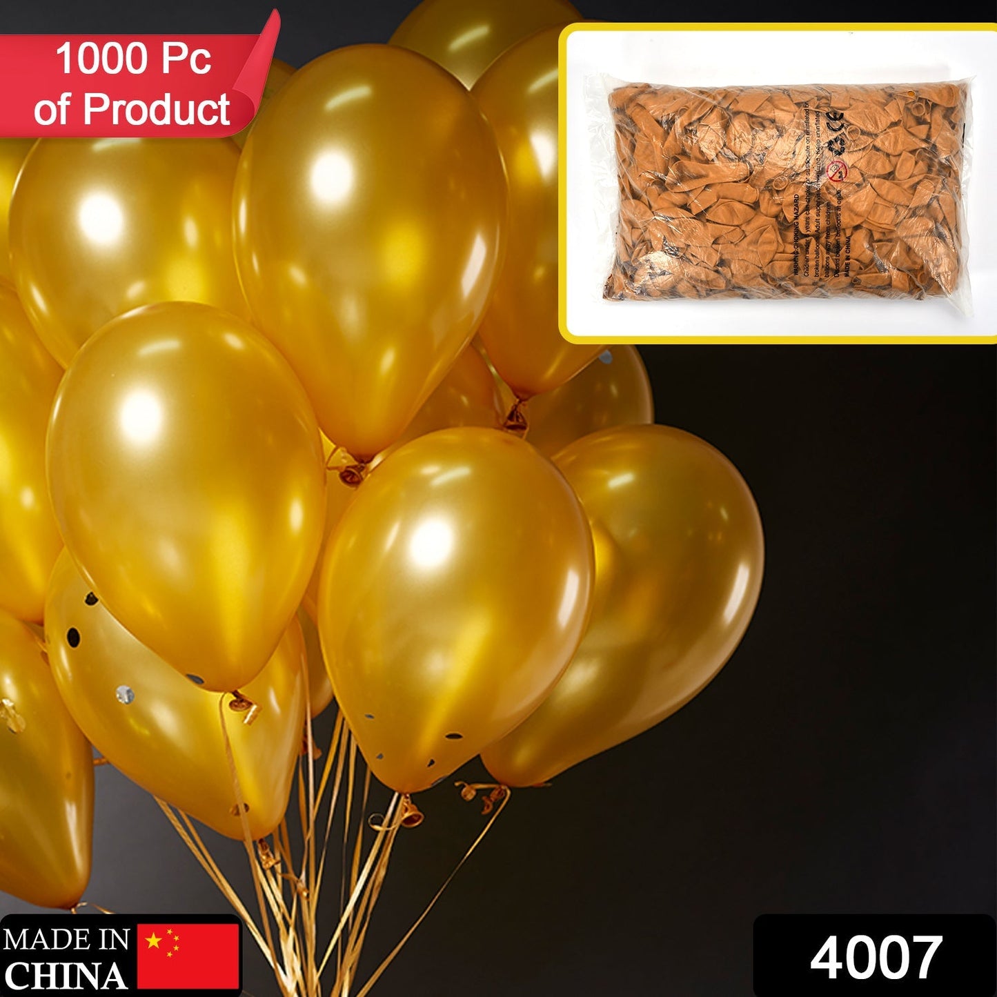 Decoration Party Balloon for Birthday, Festival, Celebration - 1000 pcs (Multicolor) - Springkart 