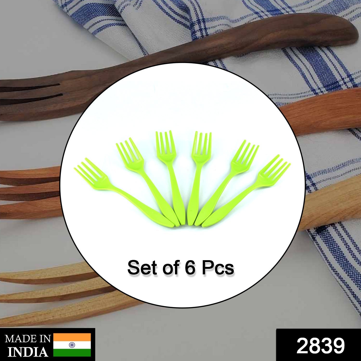 Small plastic 6pc Serving Fork Set for kitchen - Springkart 
