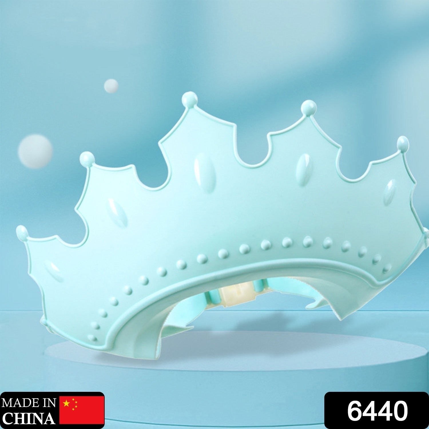 Crown Baby Shower Cap Adjustable Crown Baby Child Protection, Eye Protection, Ear Protection, Adjustable Swim Cap, Waterproof and Adjustable for Kids and Babies - Springkart 