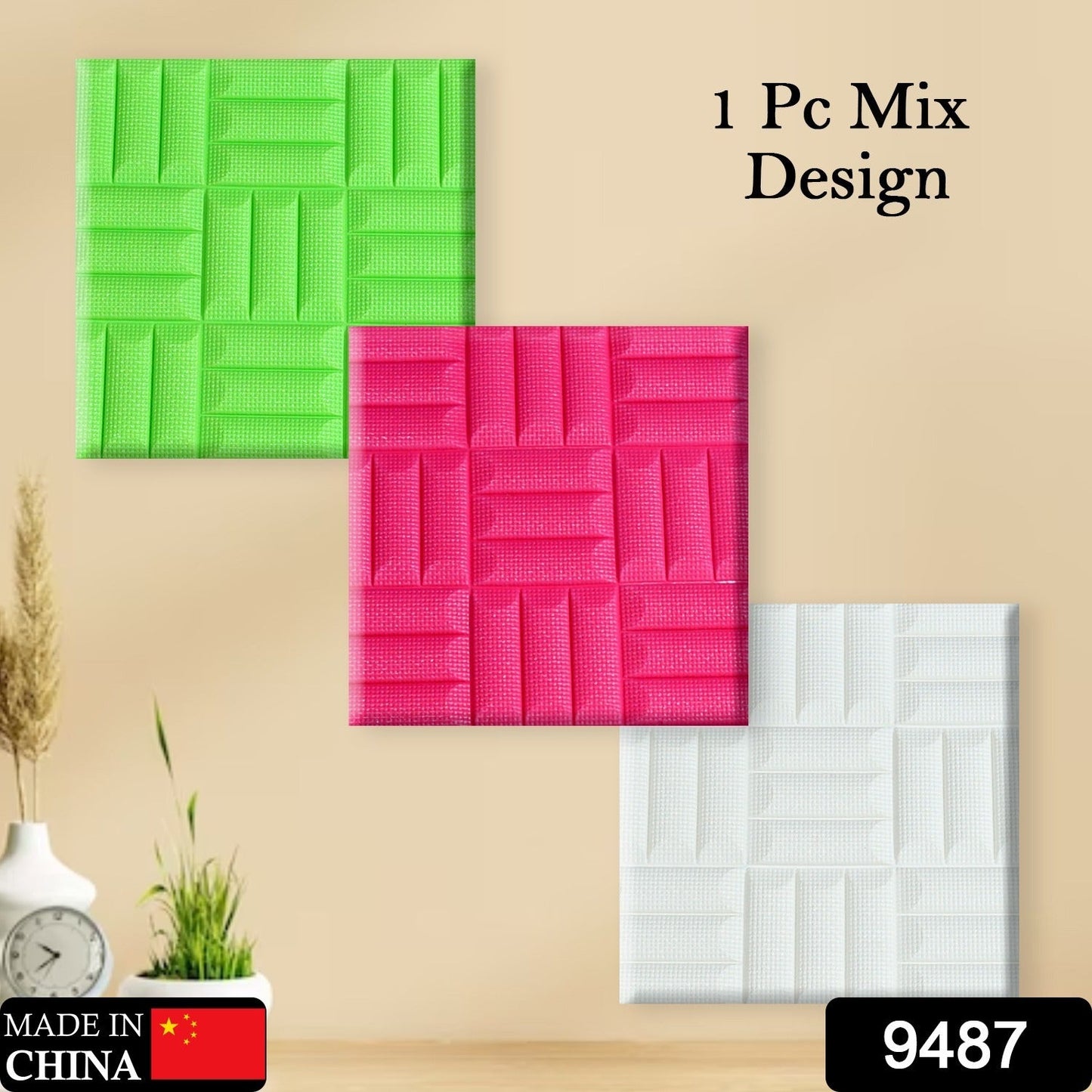 Design Wallpaper 3D Foam Wallpaper Sticker Panels I Ceiling Wallpaper For Living Room Bedroom I Furniture, Door I Foam Tiles - Springkart 
