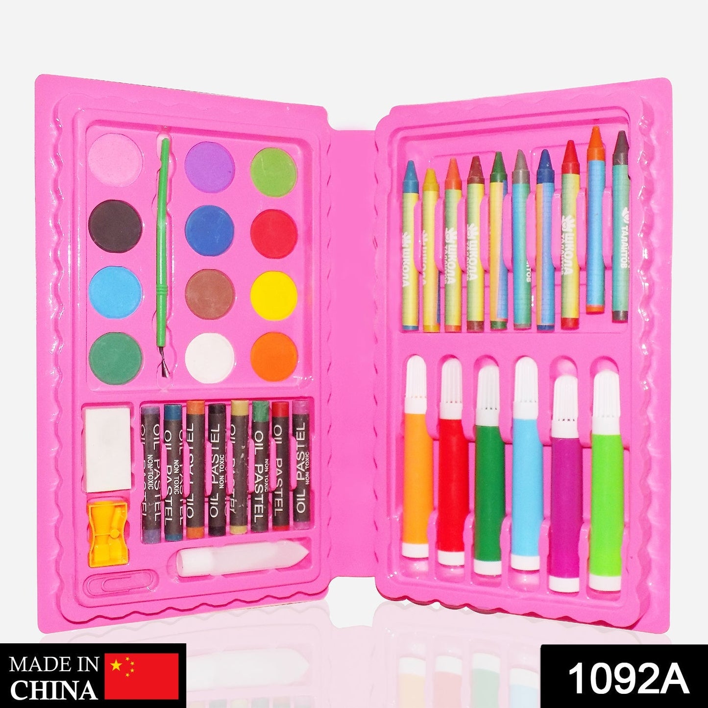 Coloring Combo Colors Box Color Pencil, Crayons, Water Color, Sketch Pens Set of 42 - Springkart 